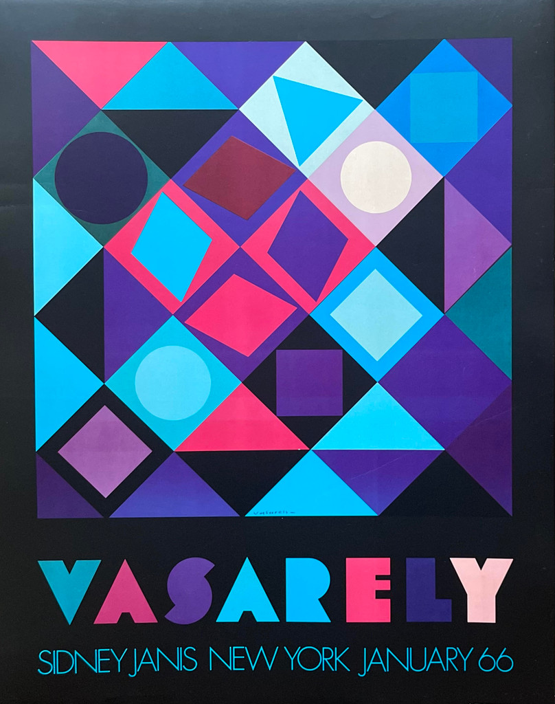 Victor Vasarely, Sidney Janis Gallery Exhibition Poster, 1974