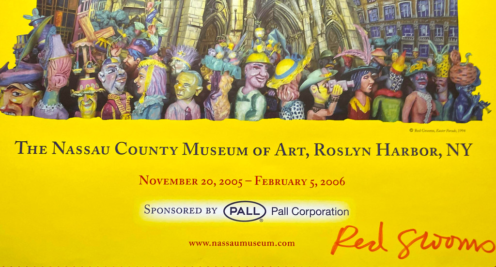 Red Grooms, Nassau Red poster (hand signed in red marker by Red Grooms), 2005