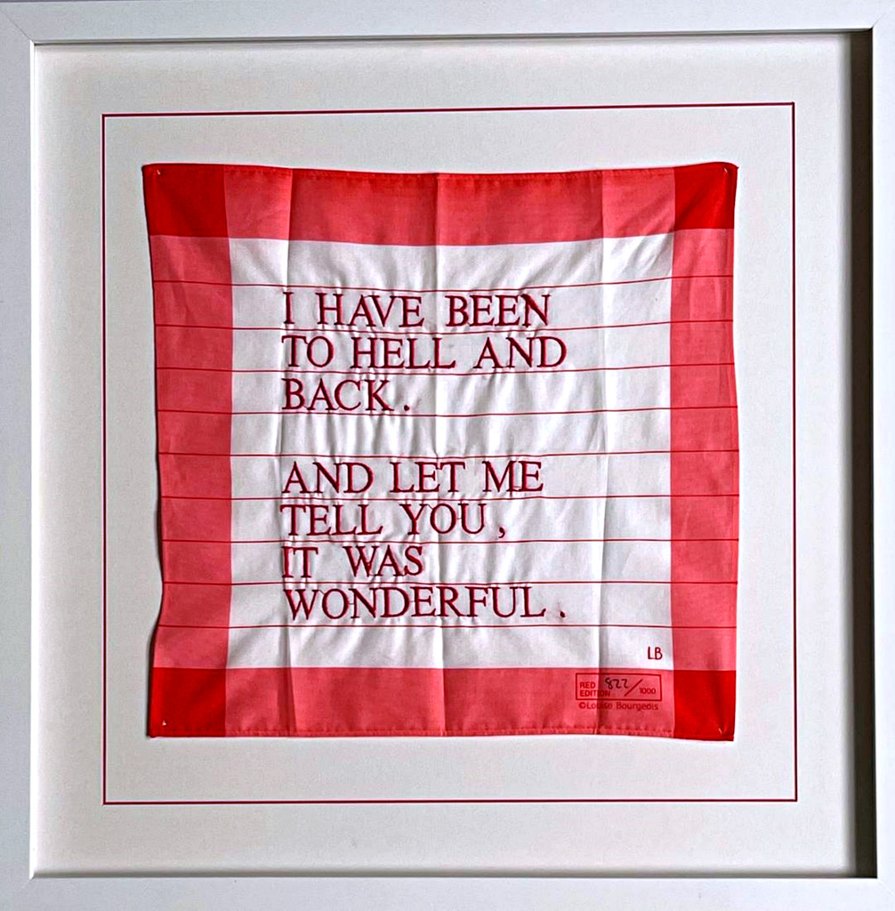 Louise Bourgeois I Have Been to Hell and Back Handkerchief, 2007