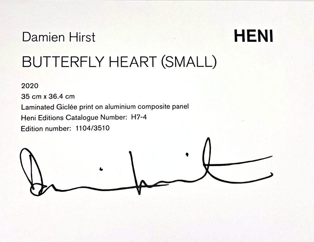 Damien Hirst, Butterfly Heart (Small) H7-4, 2020