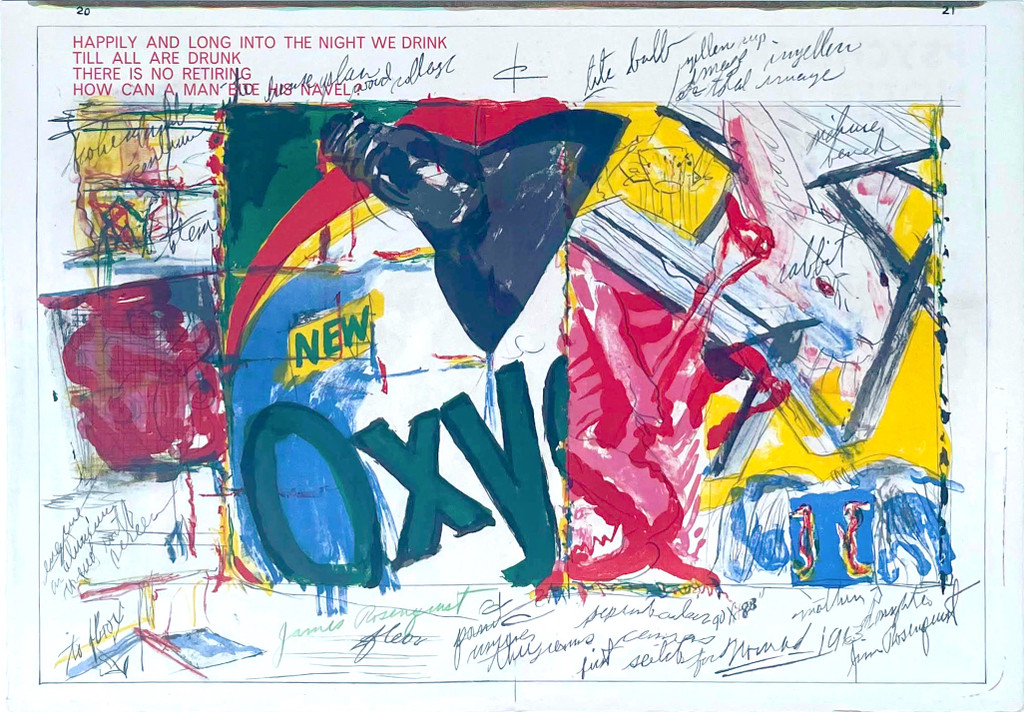 James Rosenquist, Oxy, from the Deluxe Hand signed edition of the One Cent Life Portfolio, 1964