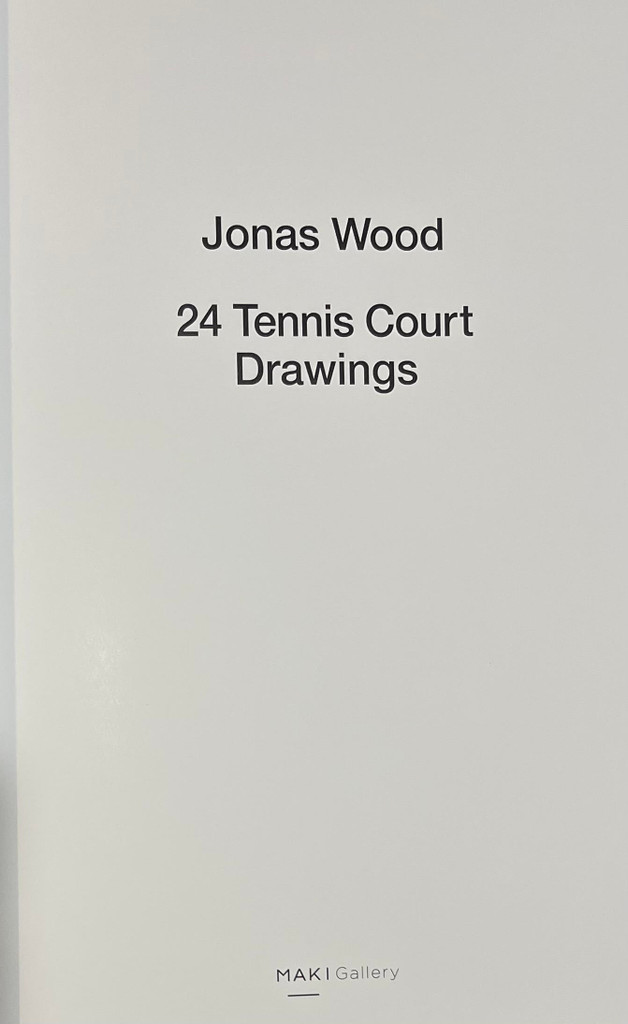 Jonas Wood Jonas Wood, 24 Tennis Court Drawings book (hand signed with hand drawn tennis balls), 2021