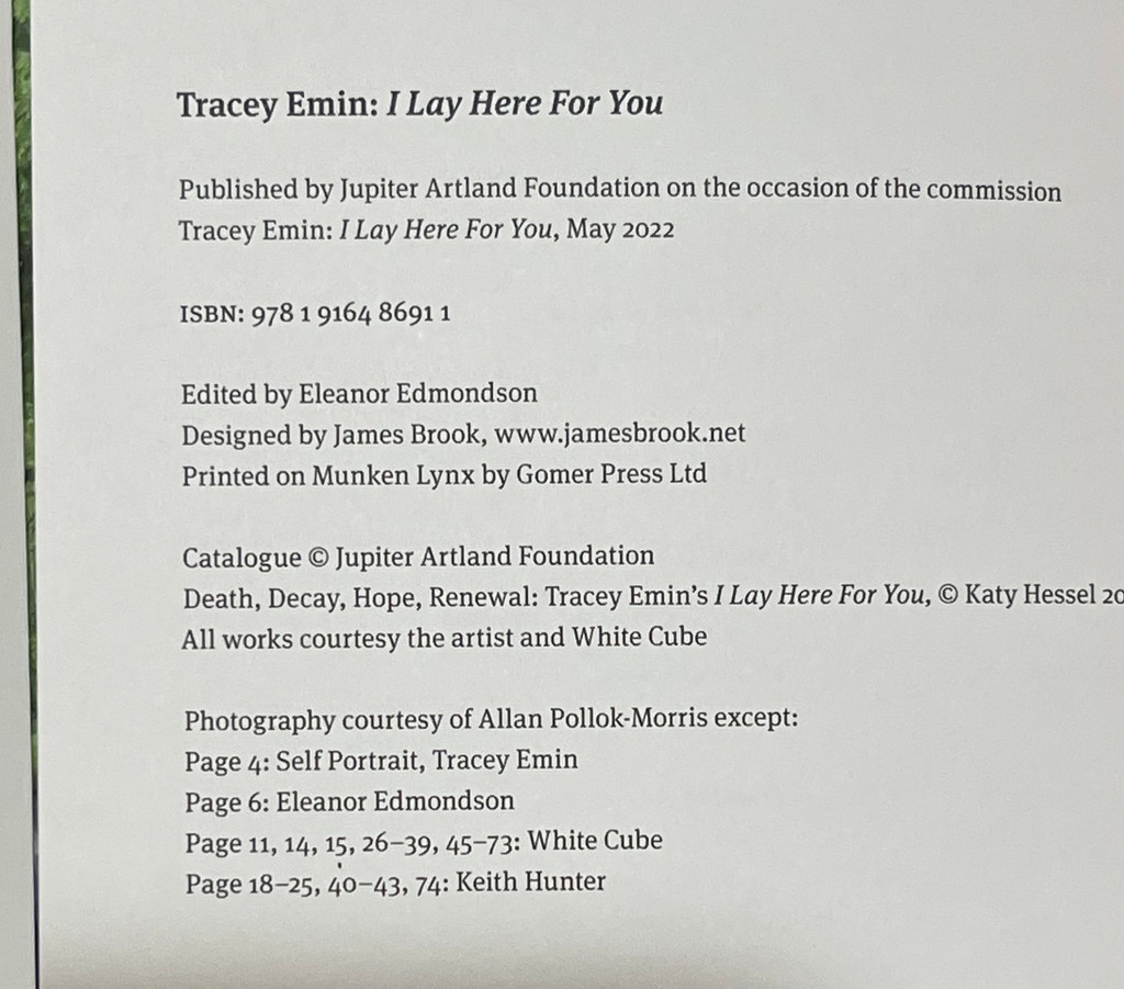 Tracey Emin, Tracey Emin: I Lay Here For You (Hand signed and dated book), 2022