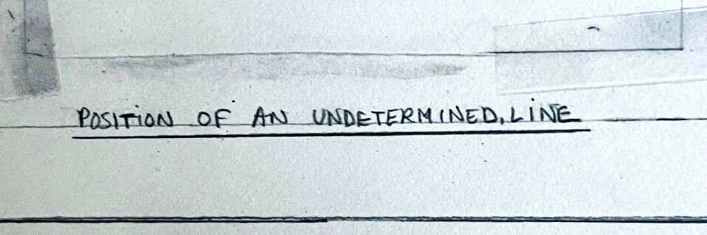 Bernar Venet, Position of an Undetermined, Line, ca. 1979
