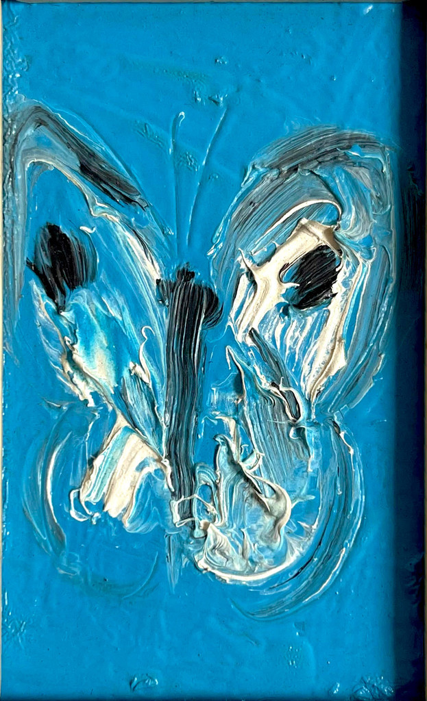 Hunt Slonem, Blue Butterfly, 2005