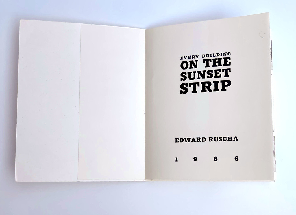 Ed Ruscha, Every Building on the Sunset Strip, 1st Edition (Hand signed and inscribed by Ed Ruscha with special provenance), 1966