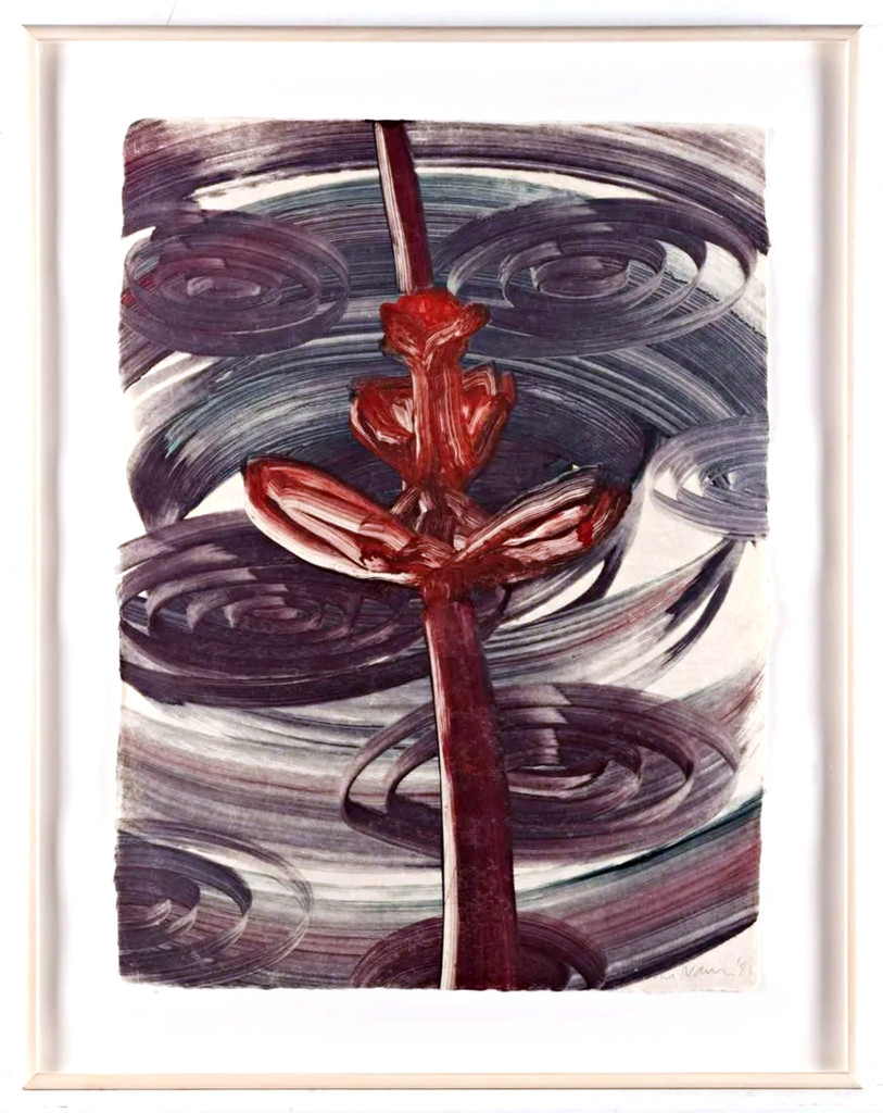 James Nares, Untitled flower monotype, 1988