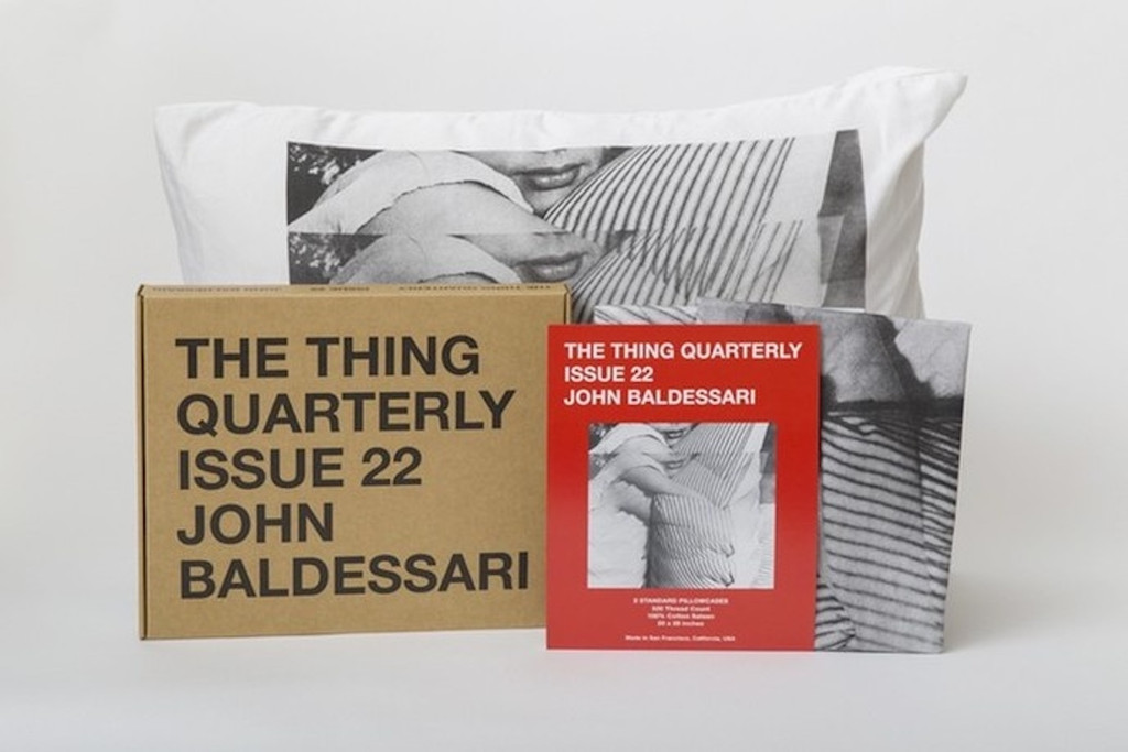 John Baldessari, John Baldessari Pillow Cases in Bespoke Presentation Box (Hand signed by John Baldessari) for The Thing Quarterly Issue 22, 2014