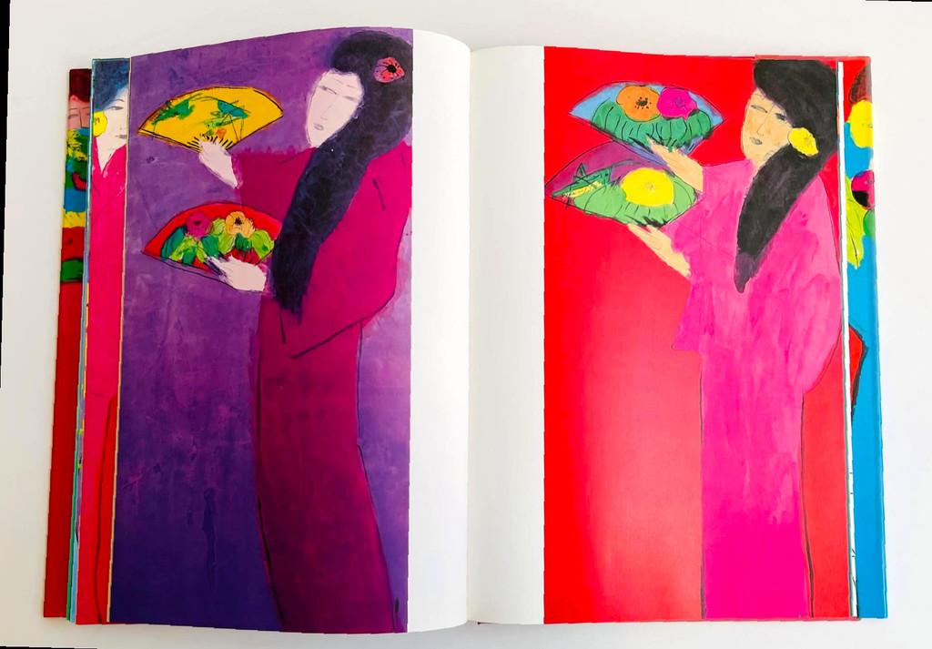 Walasse Ting 丁雄泉, Original three parrots drawing, 1984
