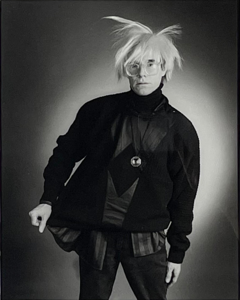 Christopher Makos, Andy Warhol Portrait of Andy Warhol (Hand signed by BOTH Andy Warhol and Christopher Makos), 1986