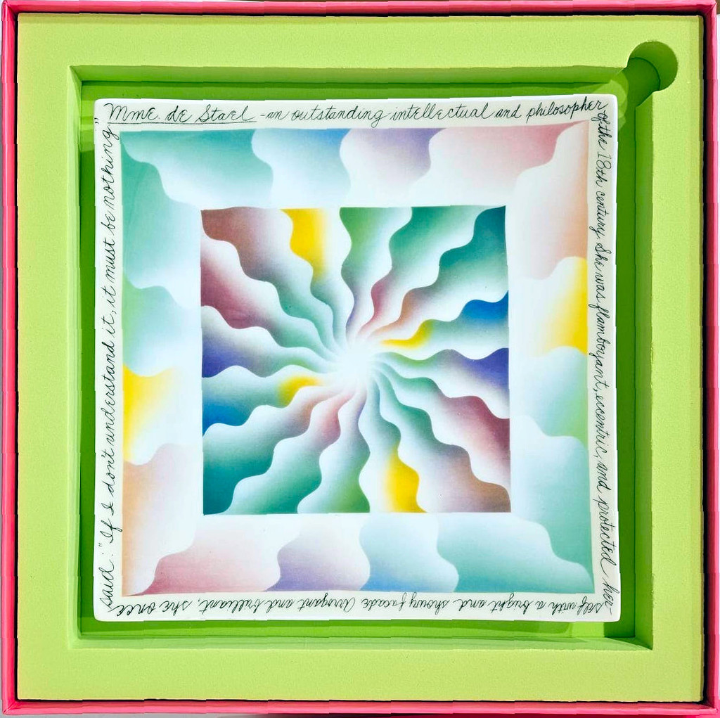 Judy Chicago, Madame De Stael Dessert Plate, 2020