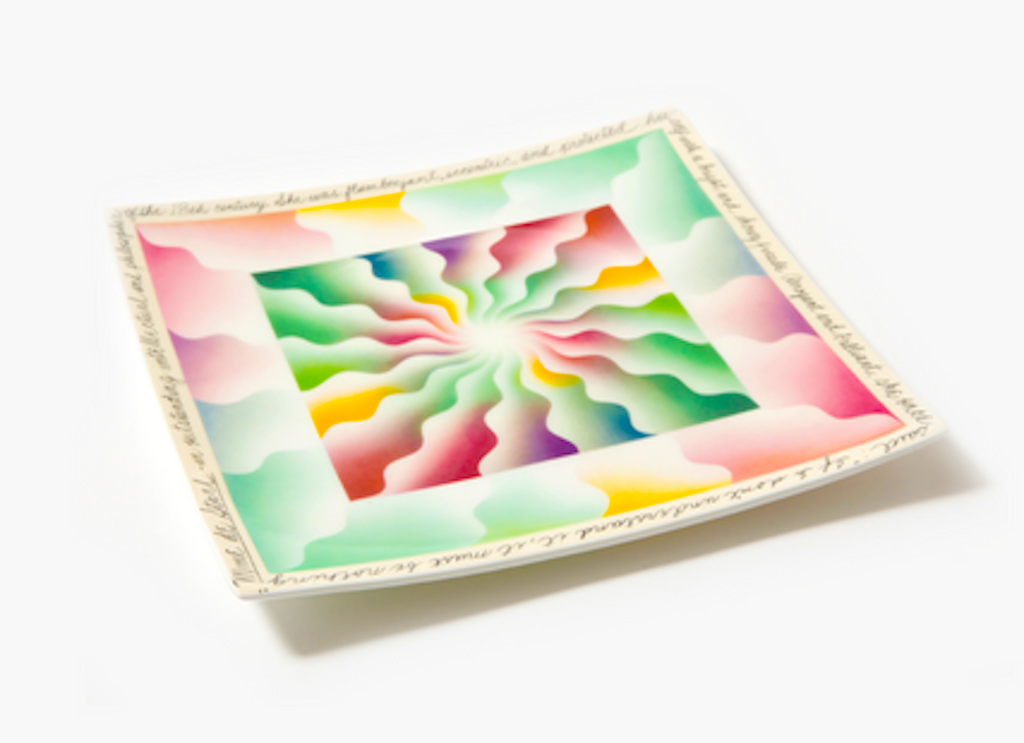 Judy Chicago, Madame De Stael Dessert Plate, 2020