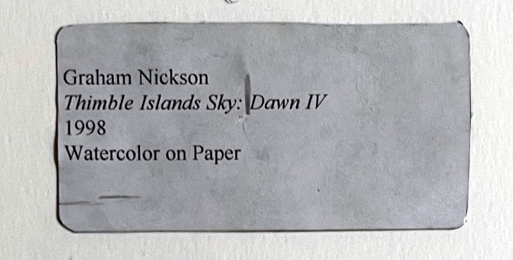 Graham Nickson, Thimble Islands Sky: Dawn IV, 1998