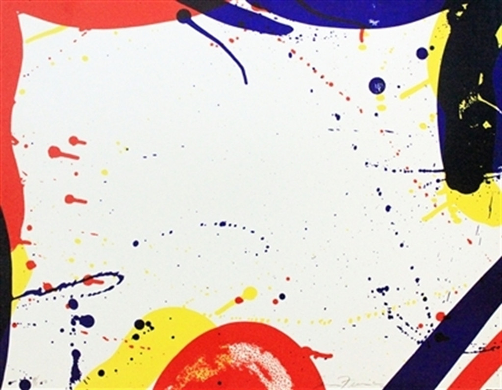 Rare Iconic Sam Francis Lithograph, 1967, Signed Numbered (from Portfolio 9)