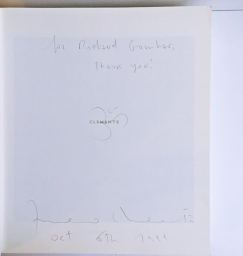 Francesco Clemente, Clemente (Hand Signed by Francesco Clemente and inscribed with a small drawing), 1998