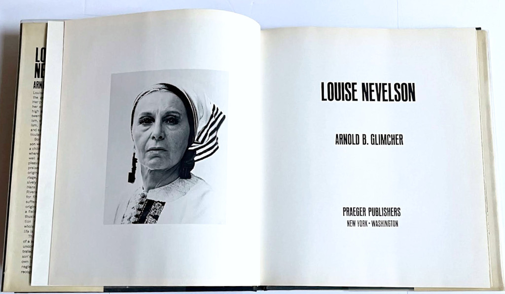 Louise Nevelson, Louise Nevelson (Hand signed by BOTH the author, Arne Glimcher (founder of PACE gallery) and artist Louise Nevelson, and inscribed to Cy Nelson), 1972