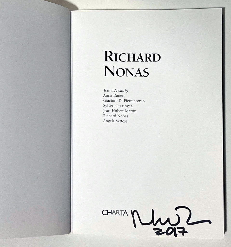 Richard Nonas, Richard Nonas (hand signed by Richard Nonas), 2004