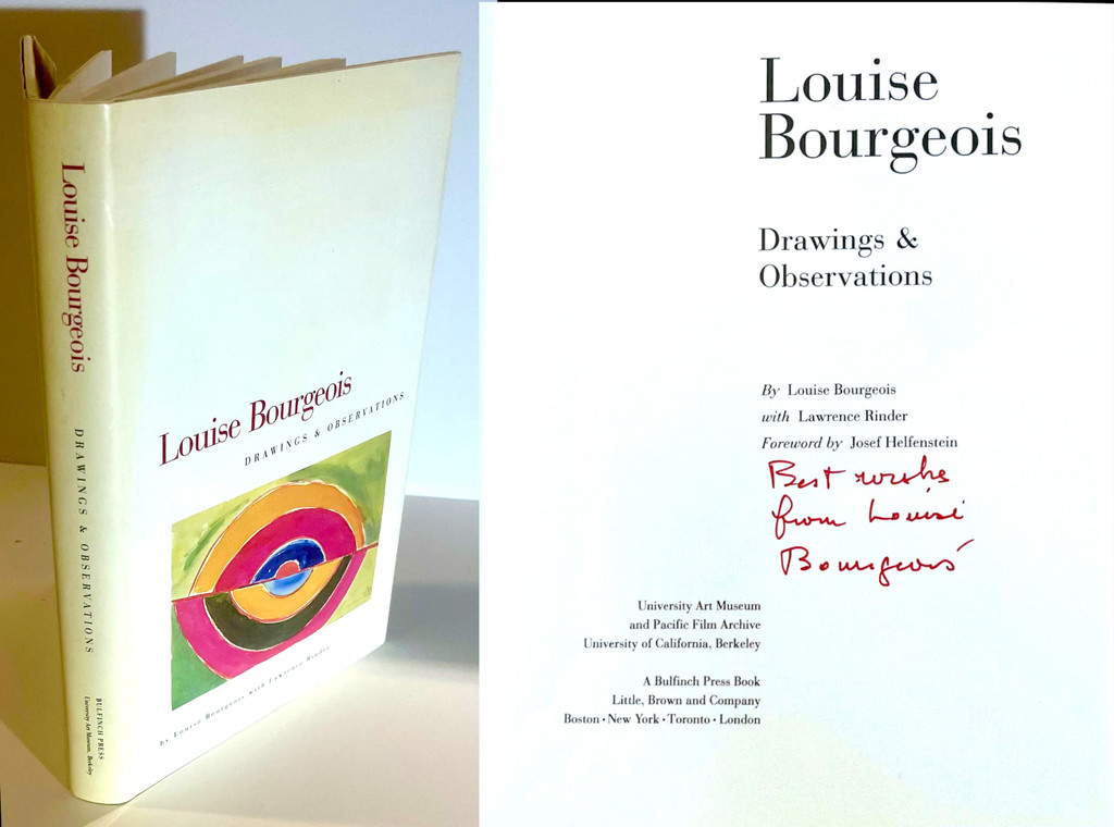 Louise Bourgeois, Louise Bourgeois Drawings & Observations (Hand signed and inscribed by Louise Bourgeois), 1996