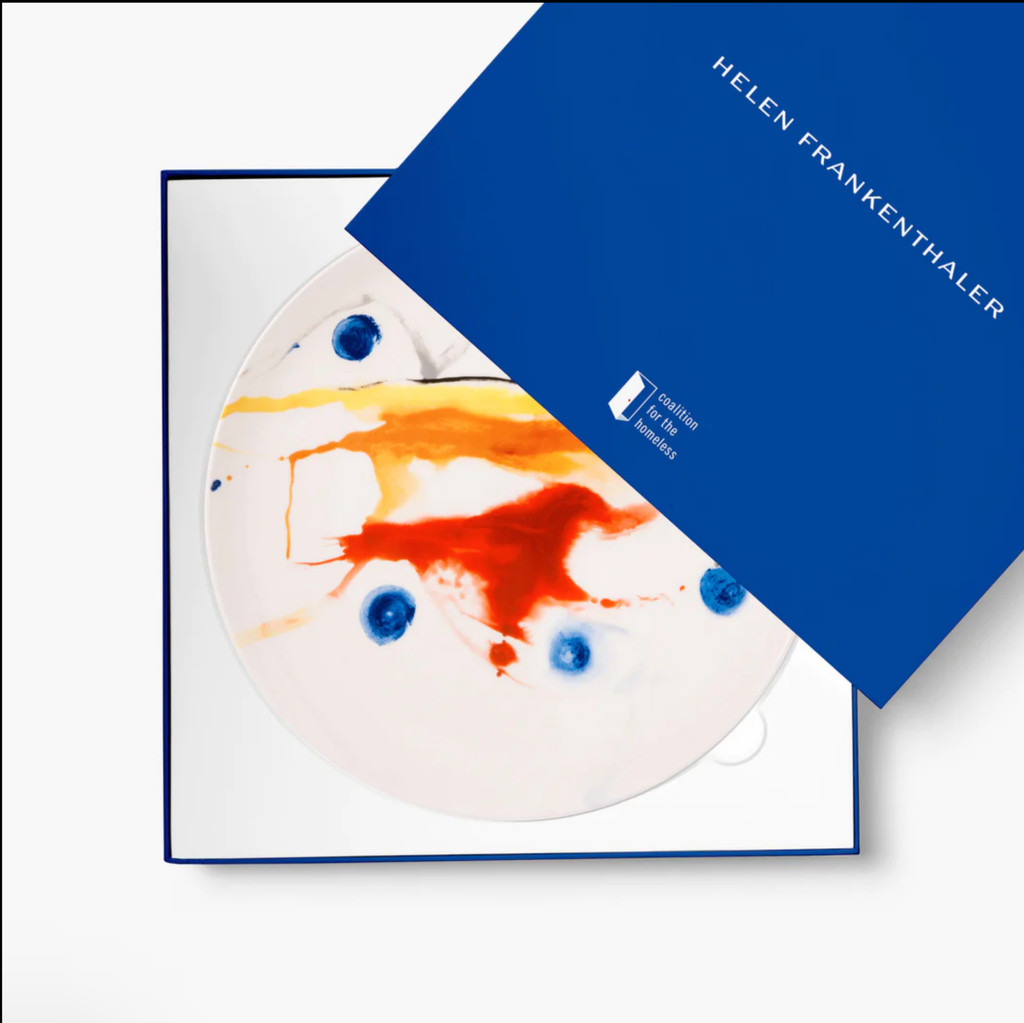 Helen Frankenthaler, Acrobat (detail), Limited Edition Porcelain Plate in bespoke blue box, 2021