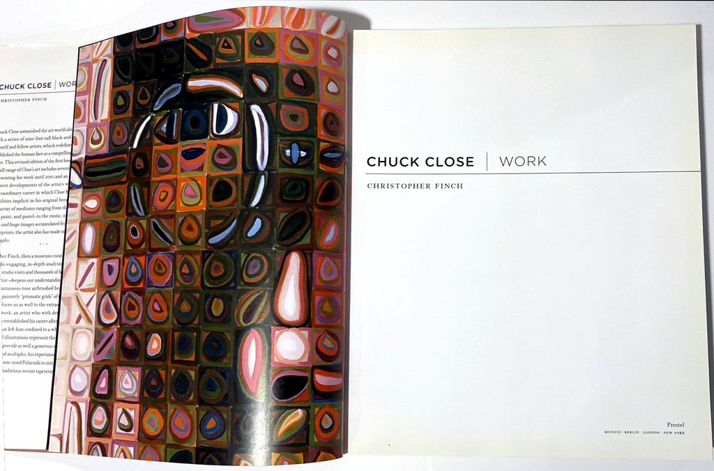 Chuck Close, CHUCK CLOSE WORK (hand signed by both Chuck Close and Christopher Finch), 2010