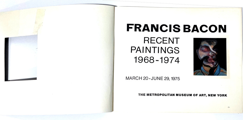Francis Bacon, Francis Bacon (hand signed and warmly inscribed by Francis Bacon), 1975