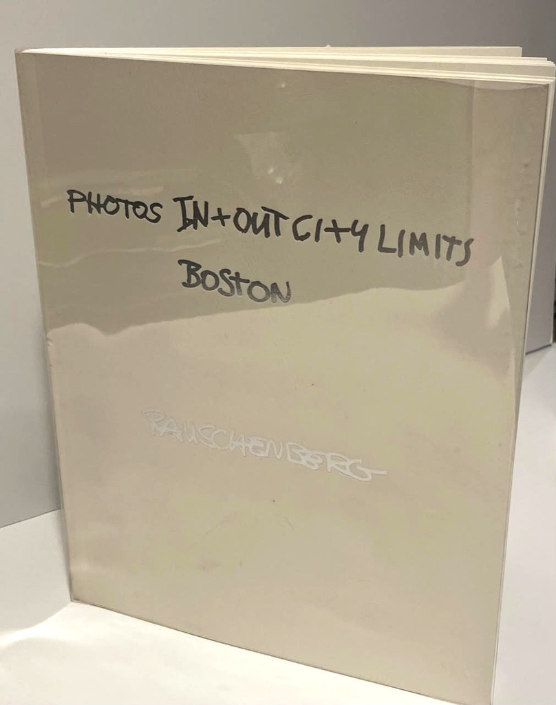 Robert Rauschenberg, Photos In+Out City Limits: Boston (hand signed by Robert Rauschenberg), 1981