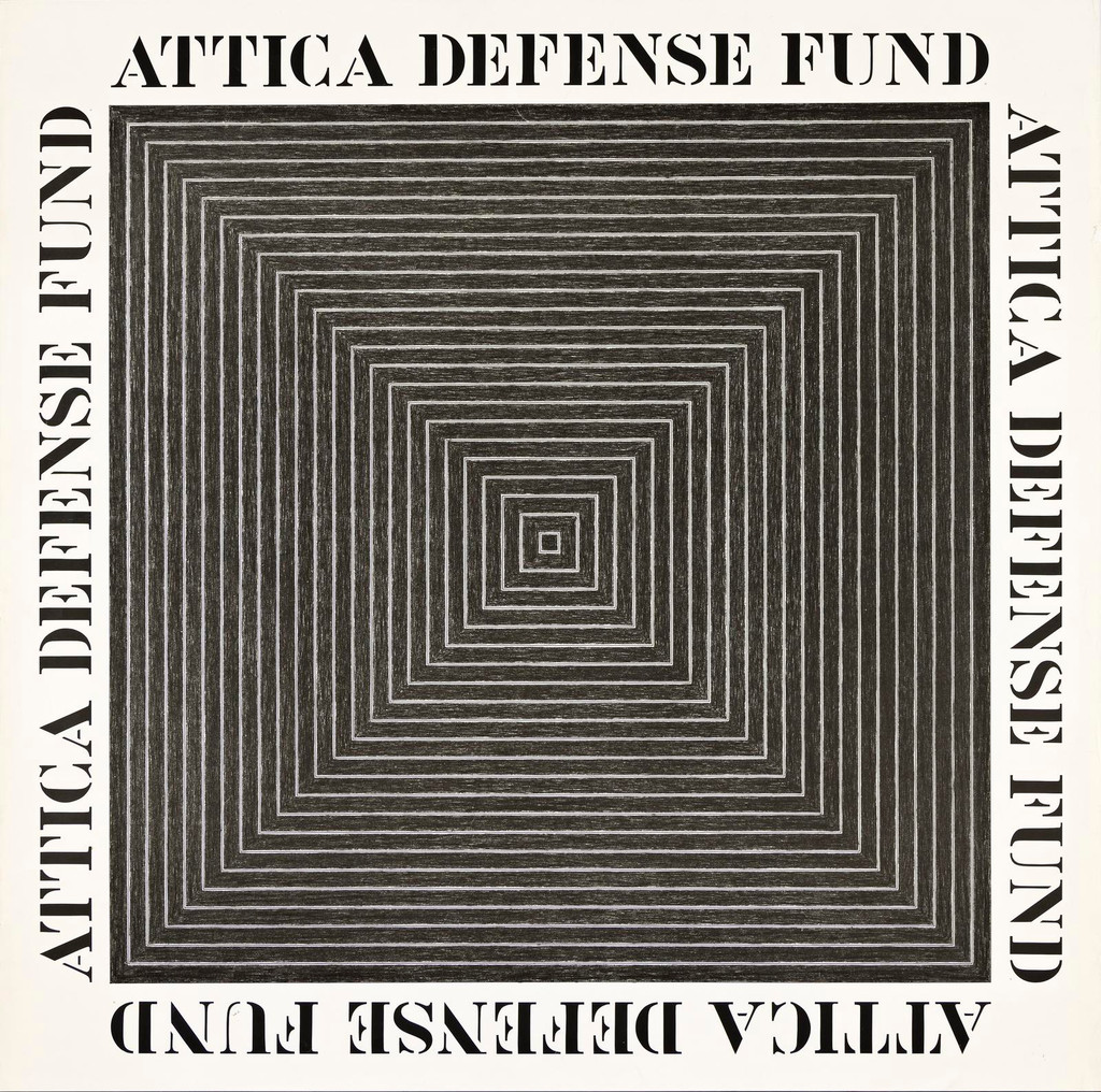 Frank Stella Attica Defense Fund print, 1974
