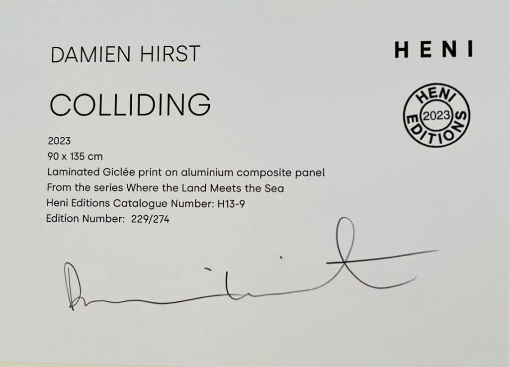 Damien Hirst, Colliding, H13-9, from Where the Land Meets the Sea, 2023