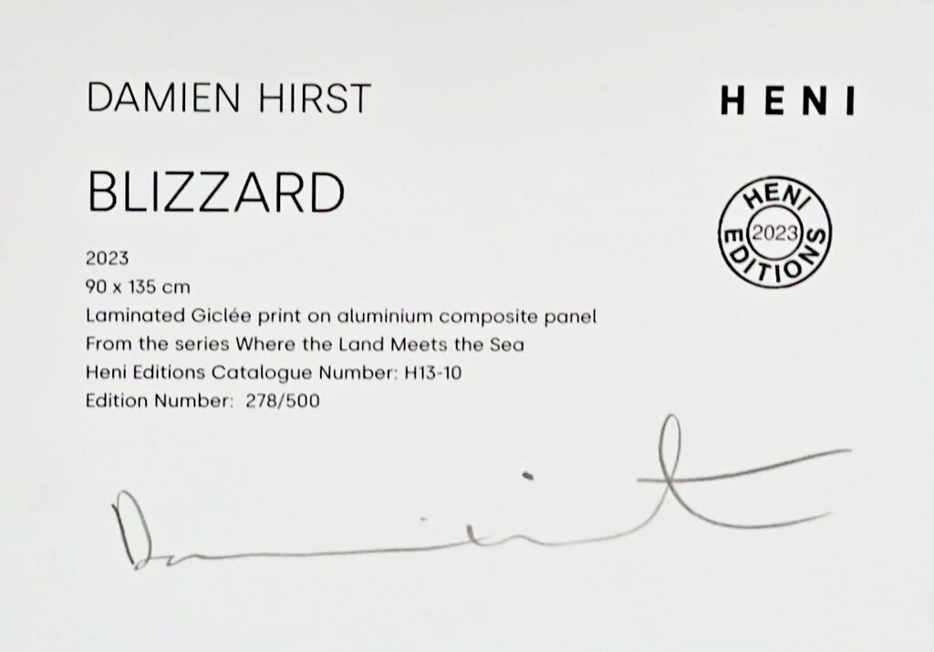 Damien Hirst, Blizzard (H13-10), from Where the Land Meets the Sea, 2023