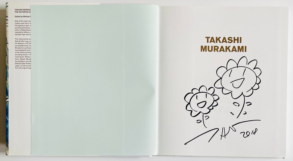 Takashi Murakami, Unique drawing (Two Flowers) created for the Modern Art Museum, Ft. Worth, Texas, 2018