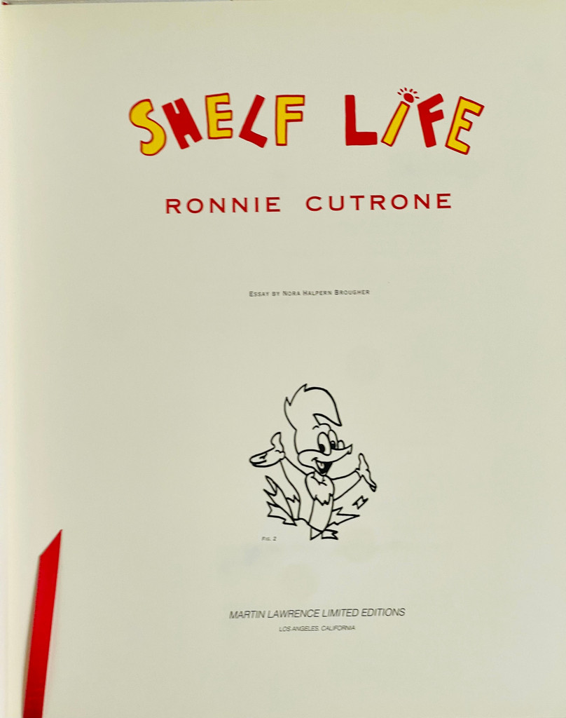 Ronnie Cutrone, Original bird drawing (hand signed and inscribed by Ronnie Cutrone), 1990