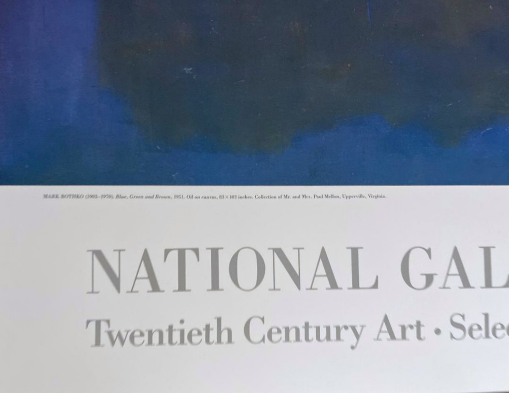 Mark Rothko, National Gallery of Art poster, 1988