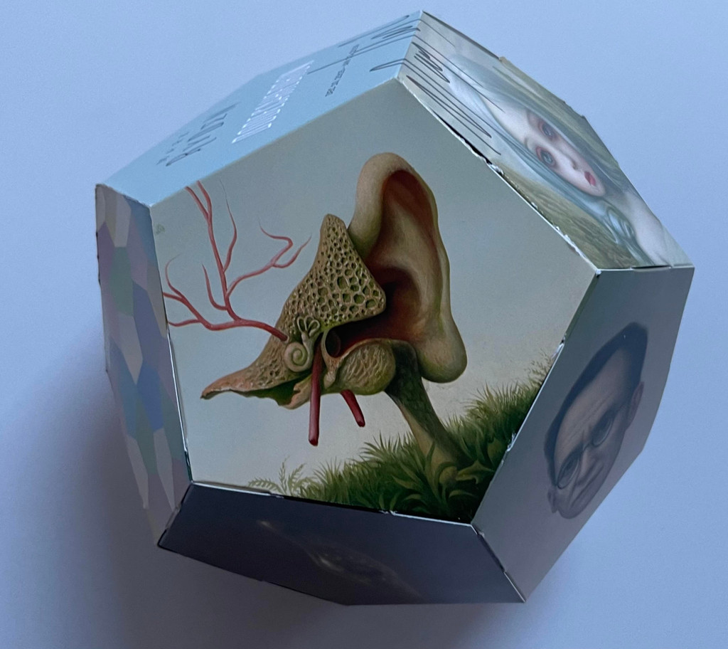 Mark Ryden, 2 part invitation forming a 3-D Dodecahedron (hand signed by Mark Ryden), 2016