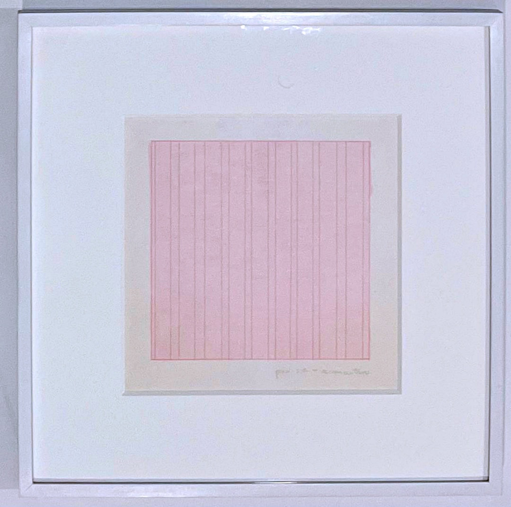 Agnes Martin, Praise (Framed), 1976