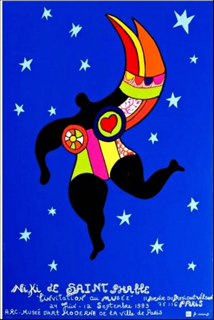 Niki de Saint Phalle, Invitation au Musee, original museum poster, 1993