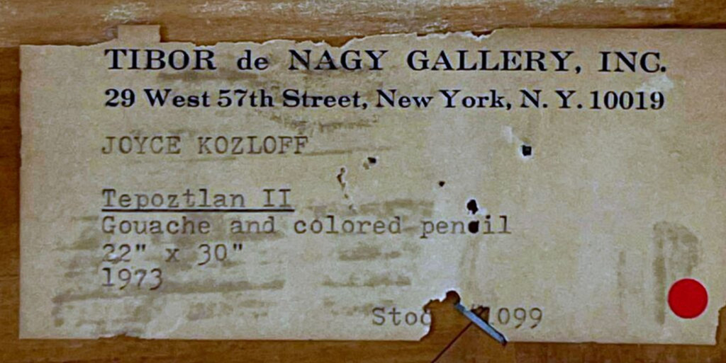 Joyce Kozloff, Tepoztlan II, 1973