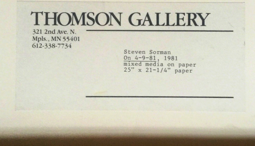 Steven Sorman, ON APRIL 9, 1981, 1981