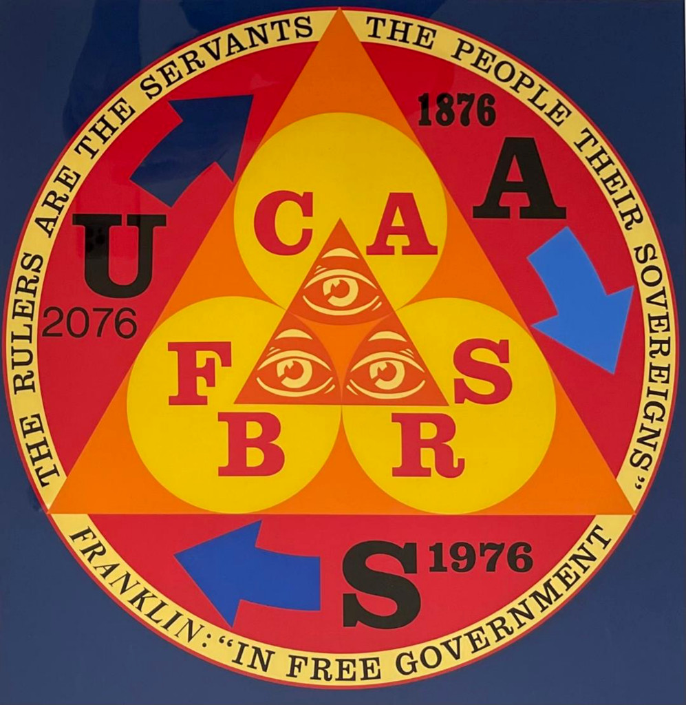 Robert Indiana,  The Golden Future of America, 1976 (Sheehan, 92)