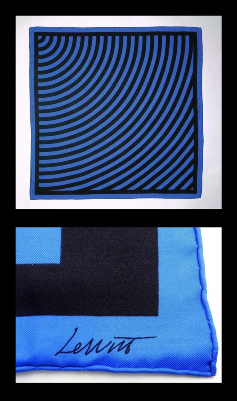 Sol LeWitt, Limited Edition Vintage Signed Louis Vuitton Silk