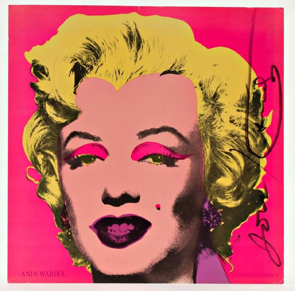 ANDY WARHOL, Marilyn, Leo Castelli Invitation, Signed & Dedicated