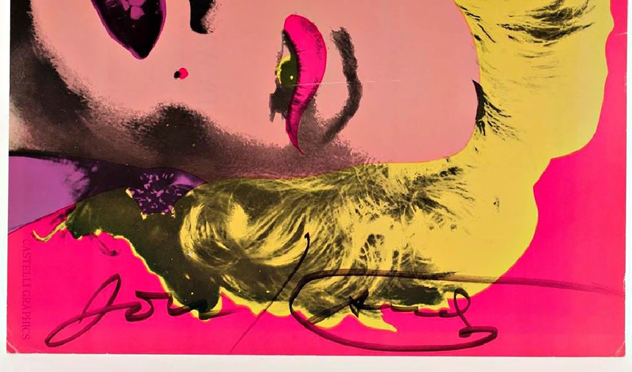 ANDY WARHOL, Marilyn, Leo Castelli Invitation, Signed & Dedicated