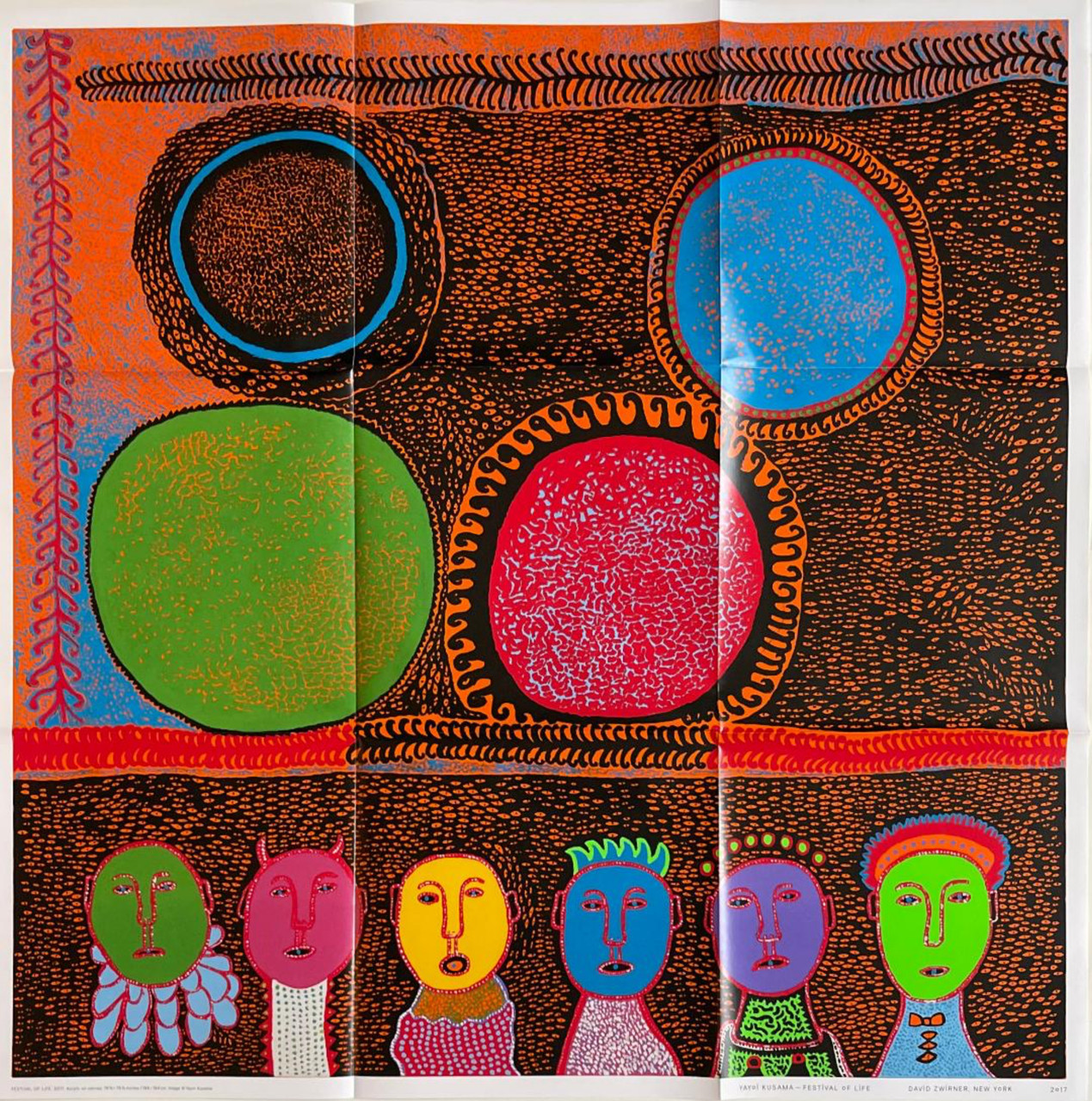 Yayoi Kusama, Untitled exhibition poster - Alpha 137 Gallery