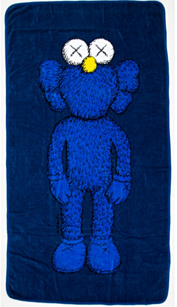 KAWS, 67 inch BFF 100% Cotton Wall Hanging/Beach Towel, 2016