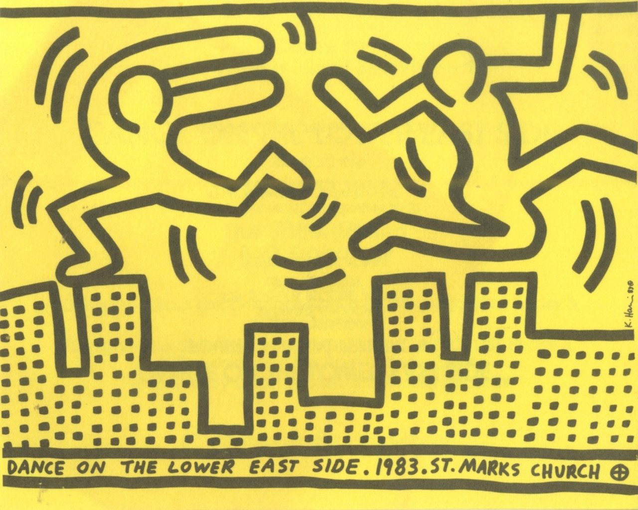 Keith Haring, Dance on the Lower East Side, 1983 - Alpha 137 Gallery