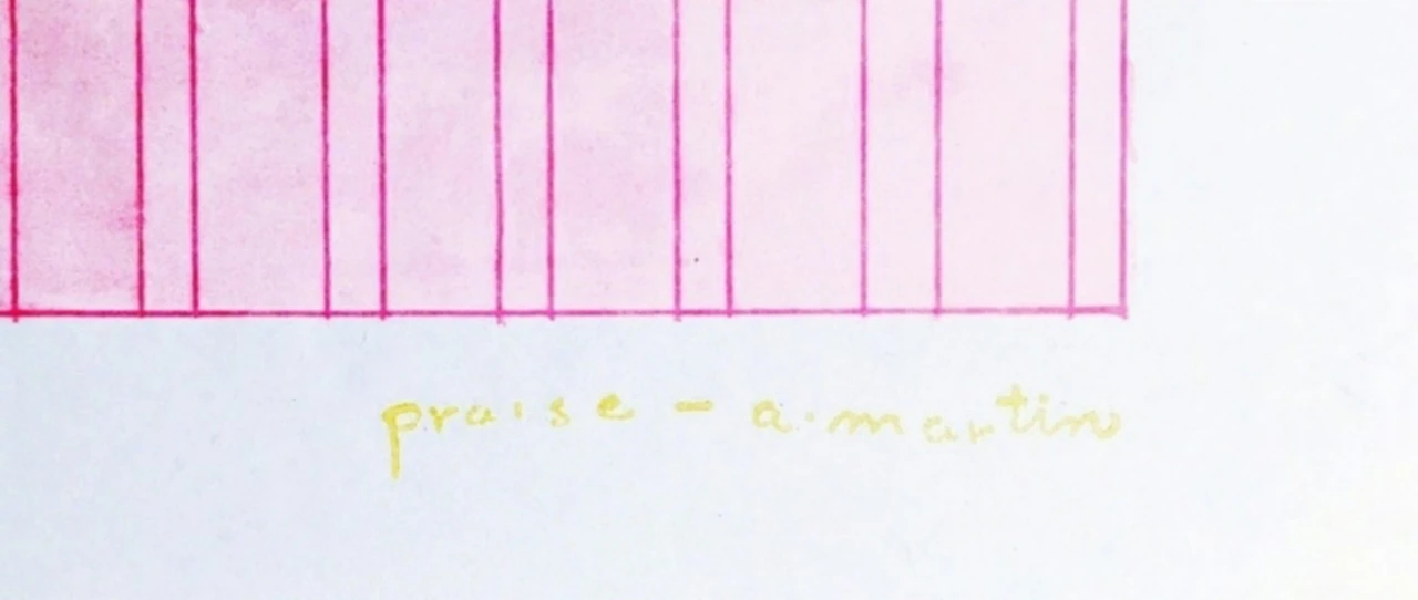 Martin Praise Agnes Martin, Praise, 1976 - Alpha 137 Gallery