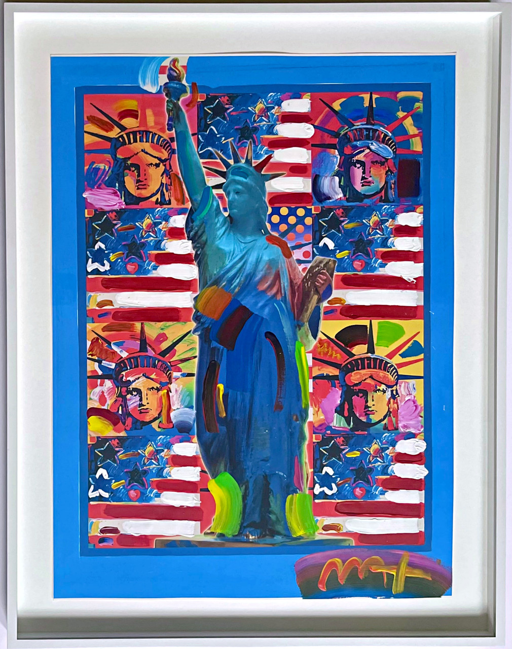 Peter Max, God Bless America: 5 Liberties, 2001