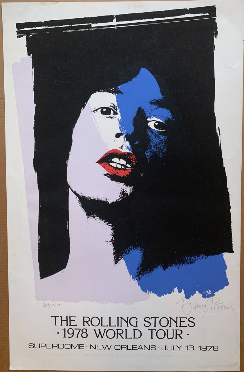 the rolling stones ポスター The Rolling Stones 1978 Concert Poster JFK STADIUM Philadelphia PA