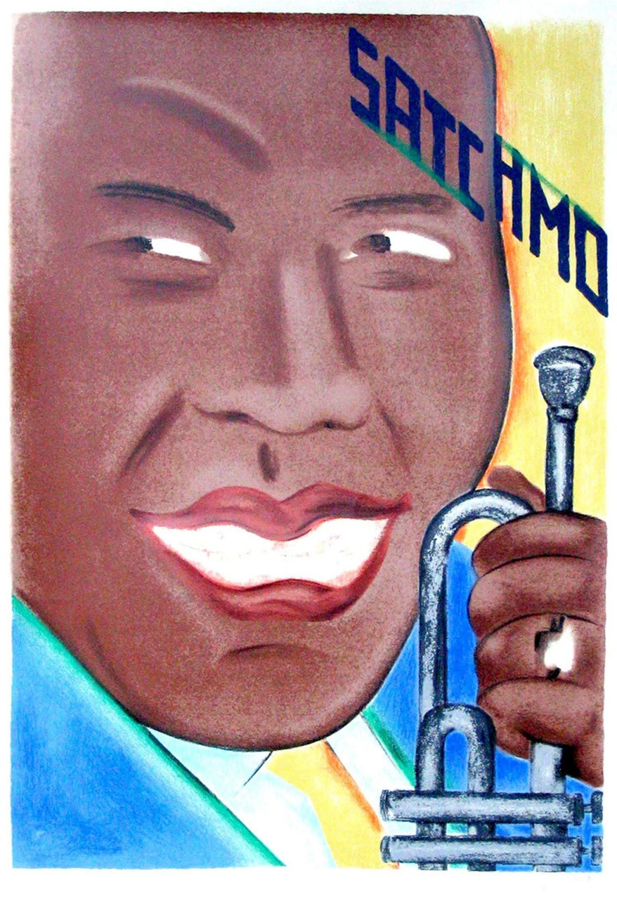 Seymour Chwast, Satchmo (Louis Armstrong), 1989