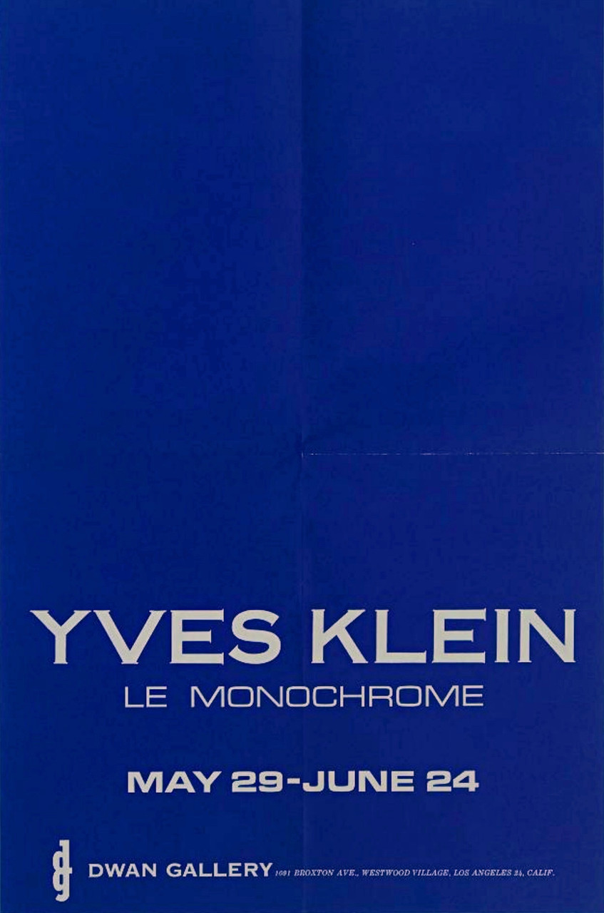 Yves Klein, Yves Klein at Dwan Gallery, 1961