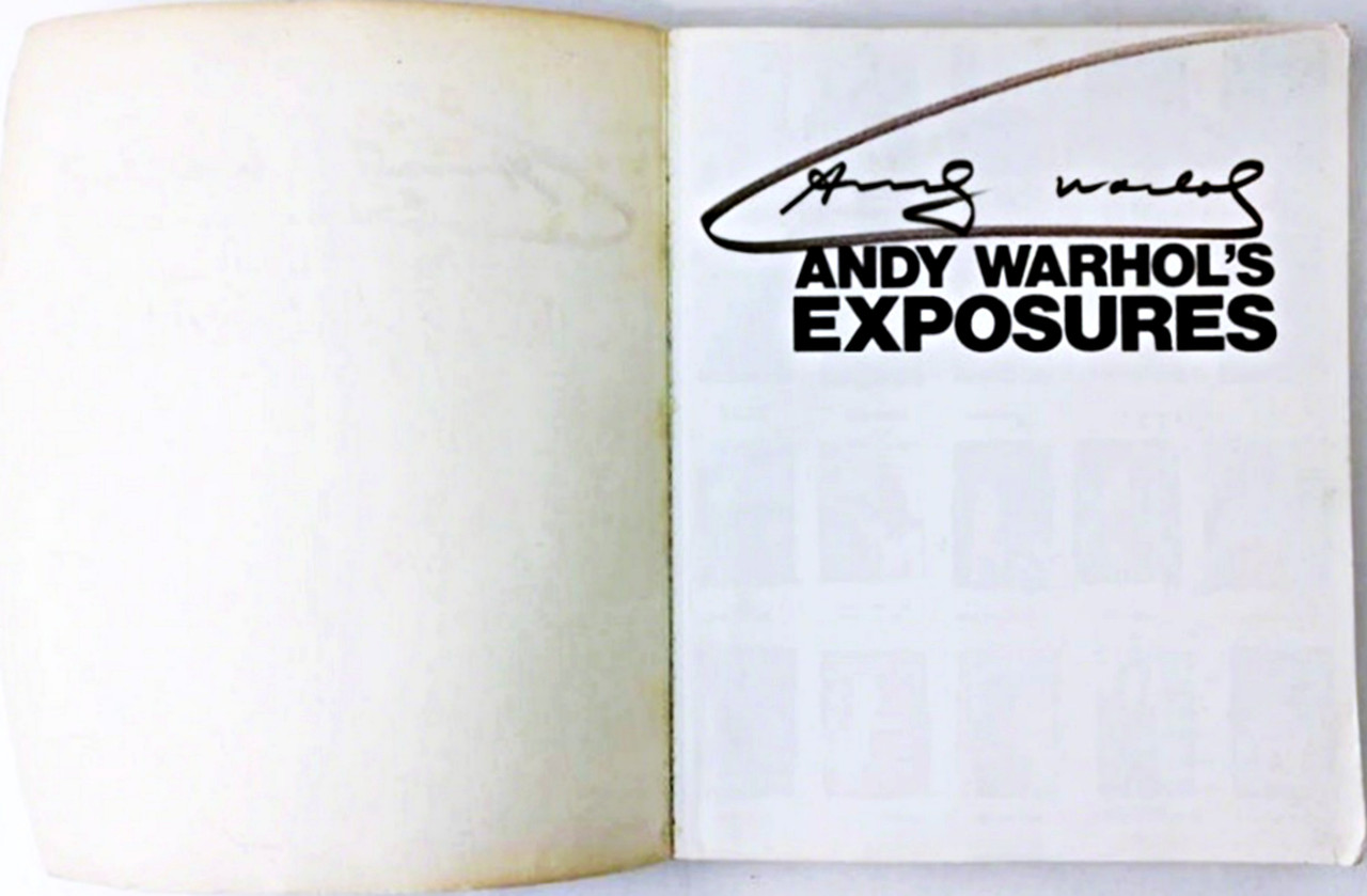 Andy Warhol, Exposures (Hand Signed Twice by Andy Warhol), 1979